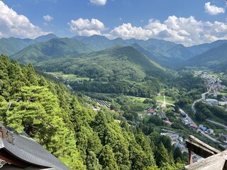 山寺からの山形の風景