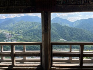 Fototapeta premium 山寺からの風景