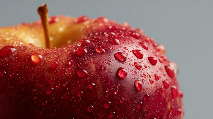 Full and juicy red apples
