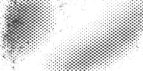 Halftone dot pattern texture vector illustration of abstract blue and green color dotted circle shapes on a light digital background