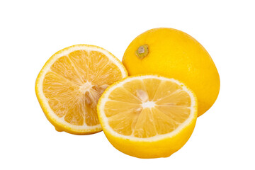 slices of fresh lemon. healthy fruits contain vitamin C
