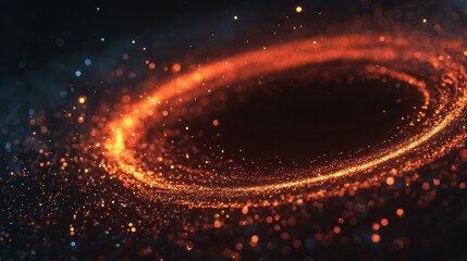 Obraz premium Dynamic visualization of swirling energy and light, showcasing a mesmerizing cosmic phenomenon in vivid colors.
