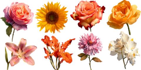 Floral Variety: An Array of Colorful Blooms