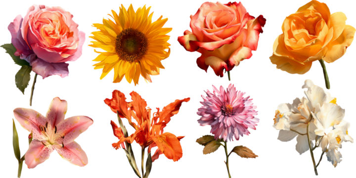 Floral Variety: An Array of Colorful Blooms