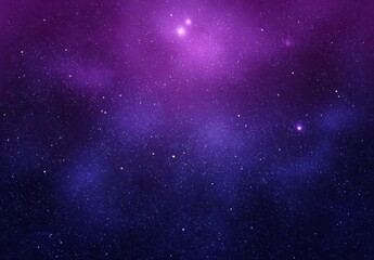 Fototapeta premium Purple and Blue Nebula Galaxy with Stars Background.