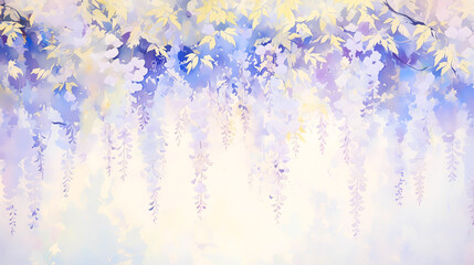 Beautiful wisteria bouquet