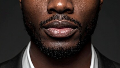 Obraz premium Close-up portrait of a man's face