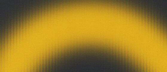 Abstract yellow neon light waves on dark background with glowing gradient texture, modern...