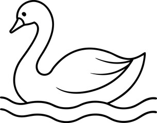 Fototapeta premium swan on the water