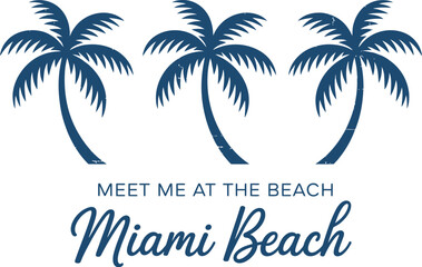 Fototapeta premium Tropical palm trees evoke a sense of vacation and seaside relaxation.