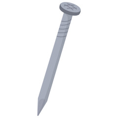 Illustration of a steel nail
