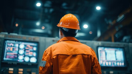 Industrial Engineer Monitoring Control Systems