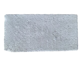Close-up of hebel lightweight concrete brick isolated  on white background. Clear texture, sharp...