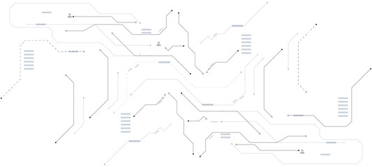 circuit board vector illustration