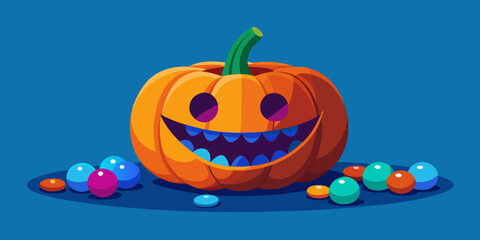 halloween pumpkin with a pumpkin