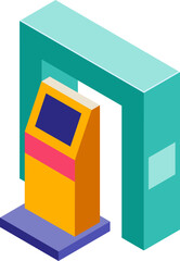 Robotic Industry Isometric Icons – Automation, Conveyor Belts, and Industrial Robots