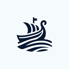 Viking ship logo © Fajarhidayah11