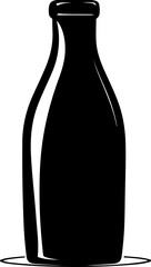 coffee bottle silhouette vector illustration