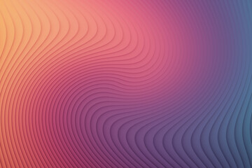 Abstract wavy lines with a colorful gradient background