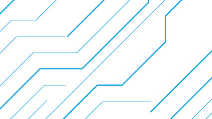 Abstract Blue minimal lines futuristic tech background. Circuit-like lines with diagonal geometric pattern. Futuristic, sleek, and professional appearance, suitable for tech, science, or digital 
