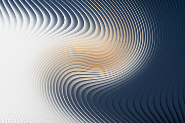 Abstract swirling lines with a gradient from white to dark blue