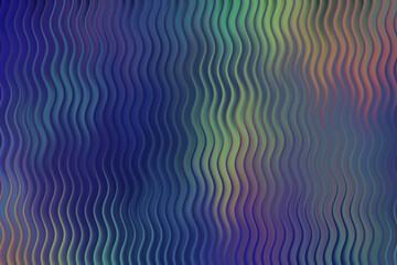Abstract wavy textured surface with iridescent color effect