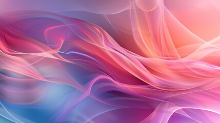 A colorful abstract background featuring a mix of pink, purple, and blue hues with smooth, flowing lines and waves.