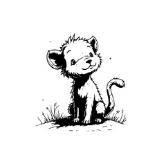 Whimsical animal sketch enchanting drawing cute creature delightful art charming design adorable