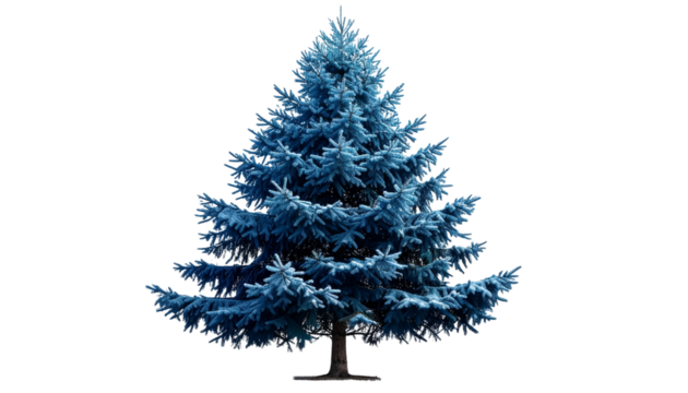 Evergreen Colorado Blue Spruce Conifer, Pinaceae Tree Isolated, Transparent PNG