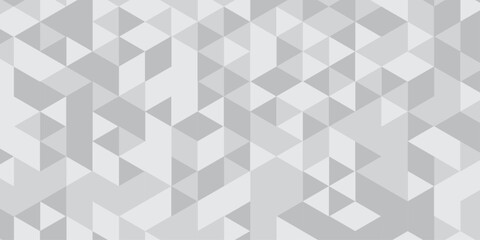 White triangle mosaic Background. Business polygonal texture. Abstract gray polygon Geometric banner background.	