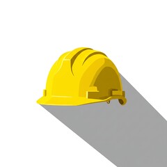 Fototapeta premium Construction Hard Hat Illustration Safety Gear Graphic