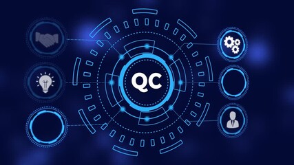 Futuristic Blue Circular HUD Interface Element with Bokeh Background abstract circle - Powered by Adobe