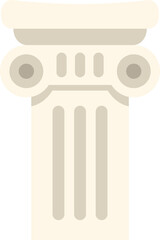 Architectural column from ancient greece or rome, symbolizing strength, history, and cultural heritage