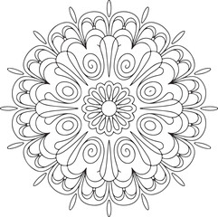Easy Mandala Coloring Page for Kids and Beginners – Fun Relaxing Activity