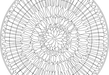 Easy Mandala Coloring Page for Kids and Beginners &ndash; Fun Relaxing Activity