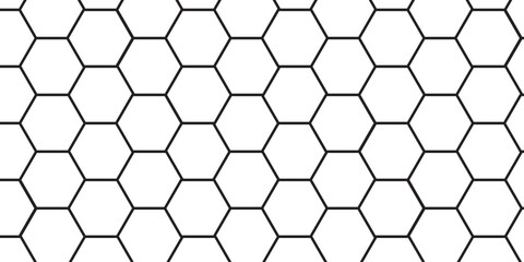 White background texture. Surface polygonal pattern with glowing hexagons pattern.