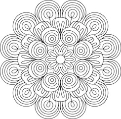 Sacred Mandala Design for Meditation, Yoga, and Spiritual Art