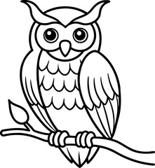owl on branch