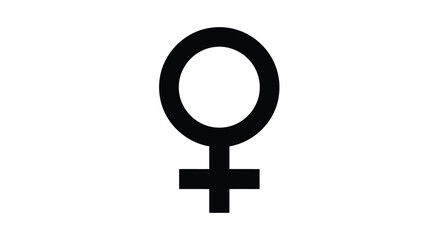 Female gender symbol representing womanhood