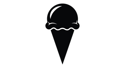 Ice cream cone representing sweet dessert treat