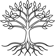 Obraz premium vector tree silhouette