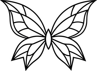 black and white butterfly