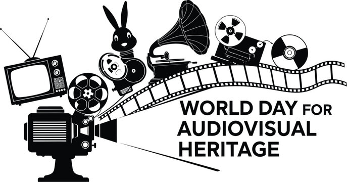 Celebrate World Audiovisual Heritage with vintage tech montage