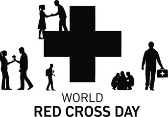 World Red Cross Day global aid and compassion illustration