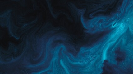 Obraz premium Celestial blue swirl in cosmic space. Artificial intelligence image