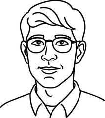 man in glasses