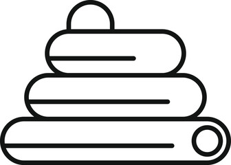 Stacking rings toy promoting fine motor skills and problem solving abilities in toddlers