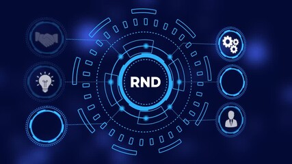 Futuristic Blue Digital HUD Target Reticle Interface Element with Bokeh Background abstract circle - Powered by Adobe