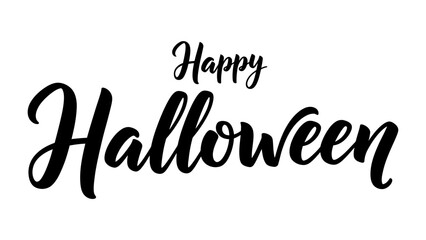 Happy Halloween Typography: A creatively designed festive greeting, with elegant and spooky lettering on a celebratory holiday backdrop, the essence of fun and spooky season.