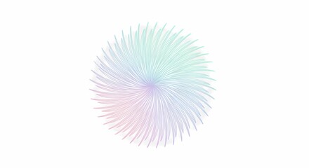 Swirling Pastel Lines Creating a Colorful Abstract Pattern on White Background